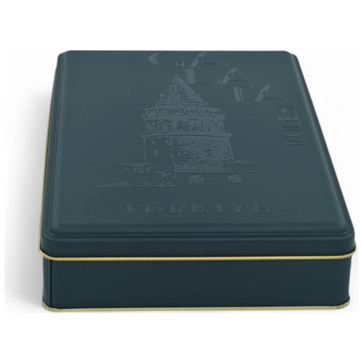 Custom Printed 170x260x40 mm Matte Black Rectangular Tin Box