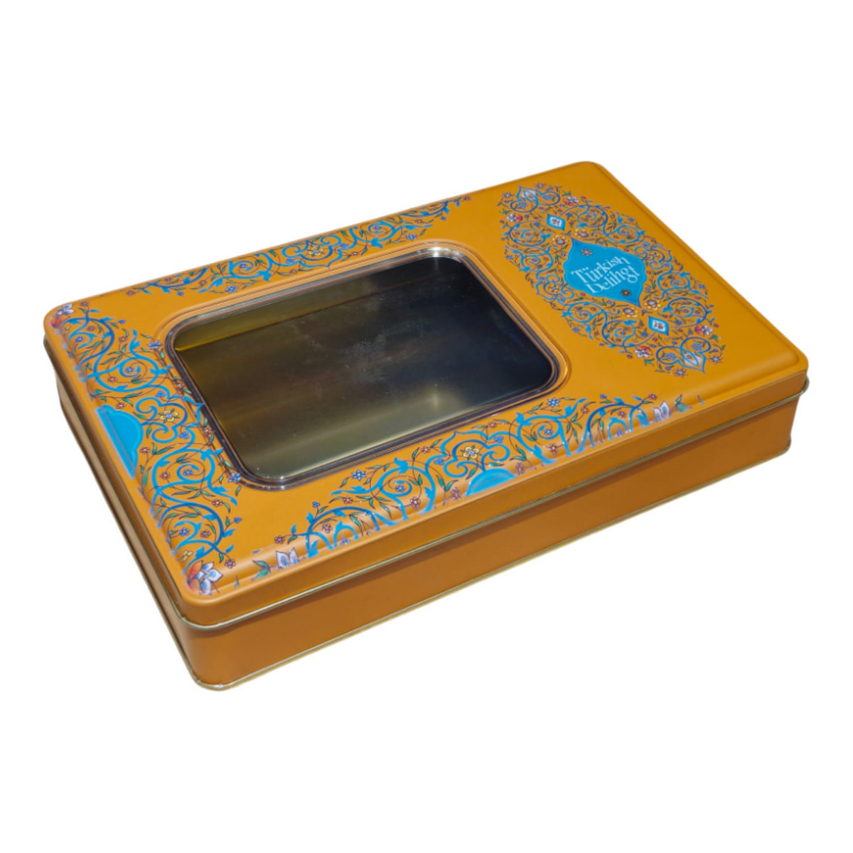 Custom Printed 170x260x40 mm Rectangular Tin Box with Window
