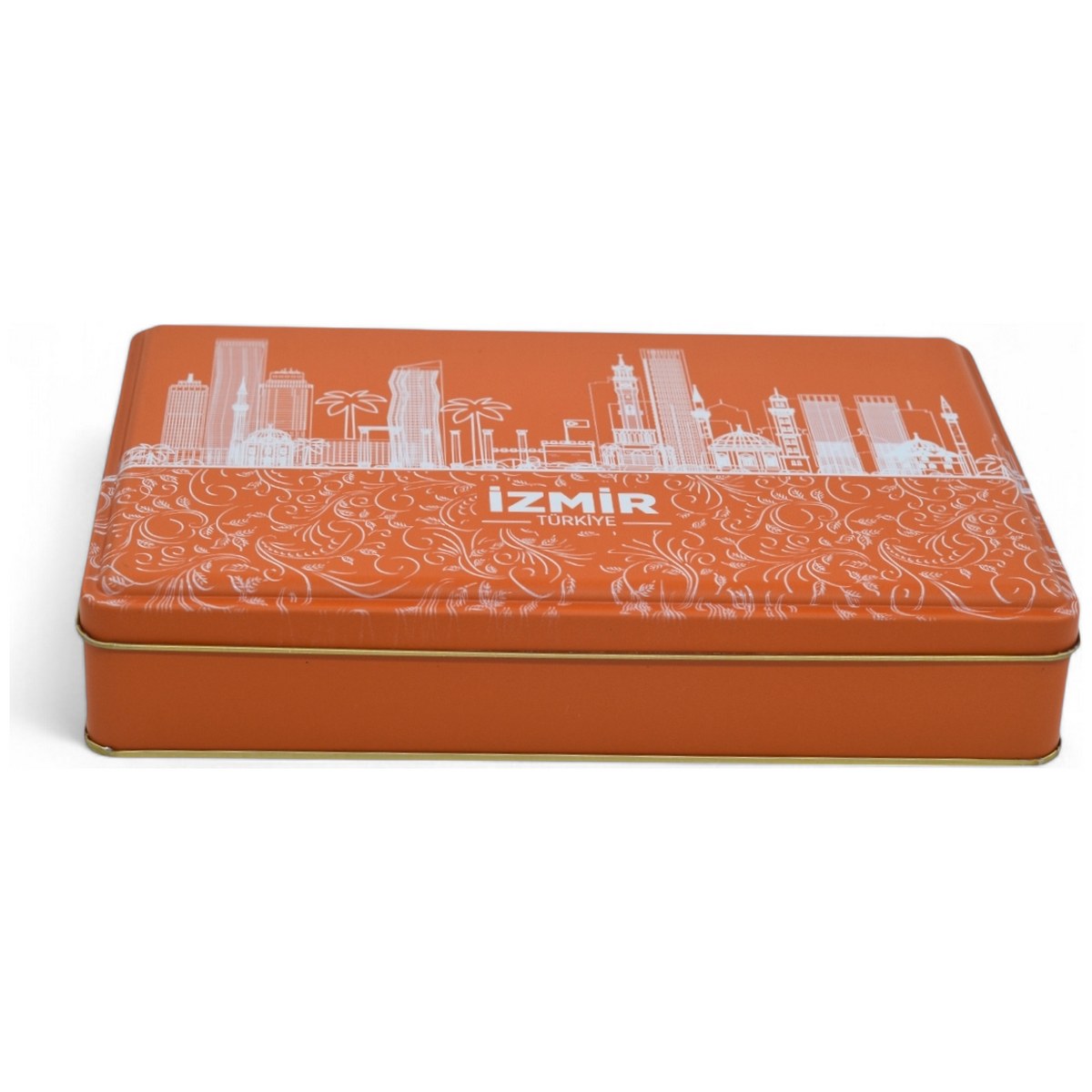  Custom Branded Digitally Printed 0.25 Liter  Rectangular Metal Box (75x100x38mm)