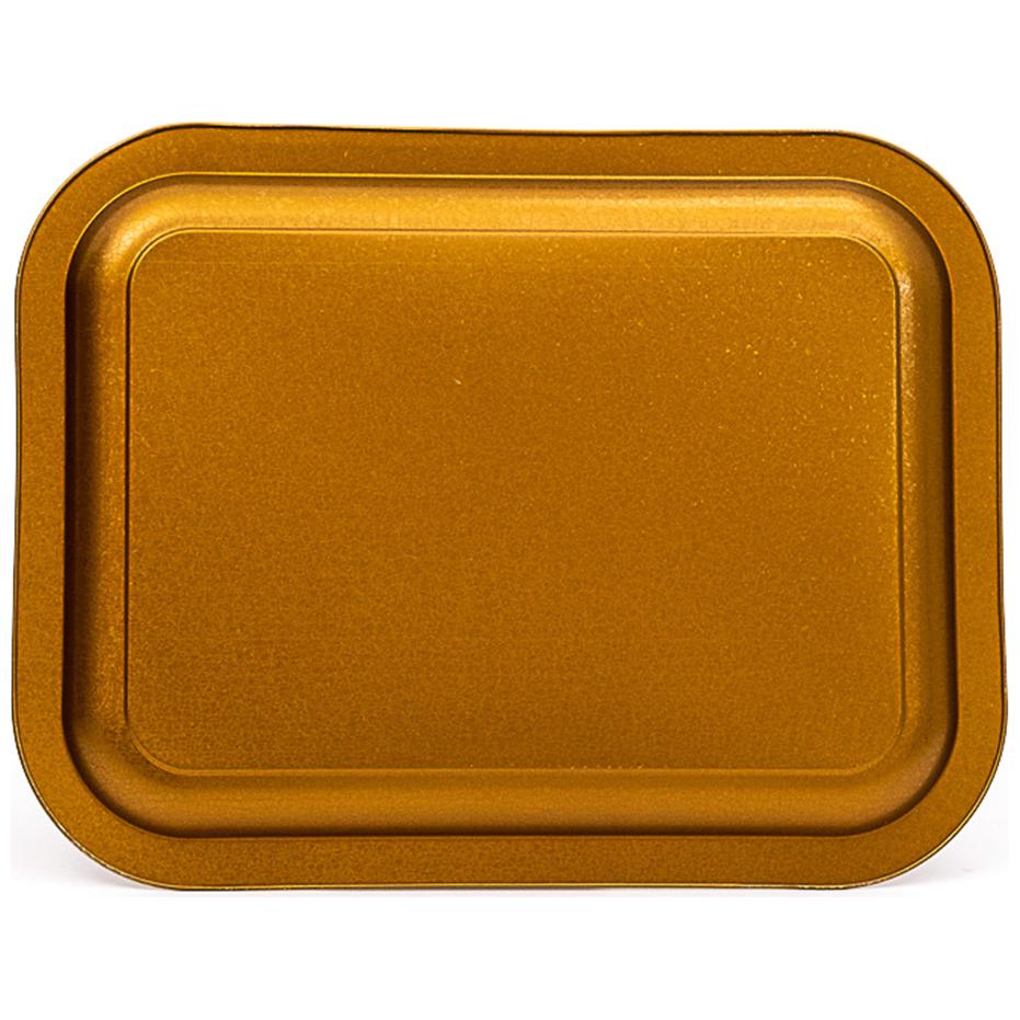 233 x 307 mm Rectangular Metal Tray Vintage Birdcage Illustration with Colorful Birds