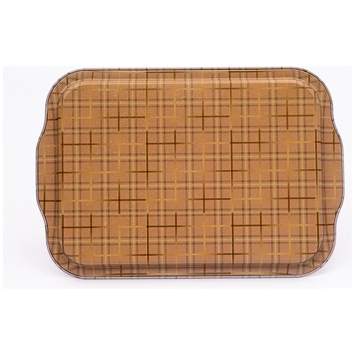215x316 mm  Rectangular Metal Tray Handle Rosy