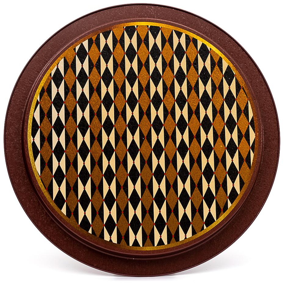  Ø370 mm Round Metal Tray  Vintage Circus Elegance