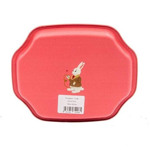 Curved wavy edge Tray  160x190 mm Alice in Wonderland