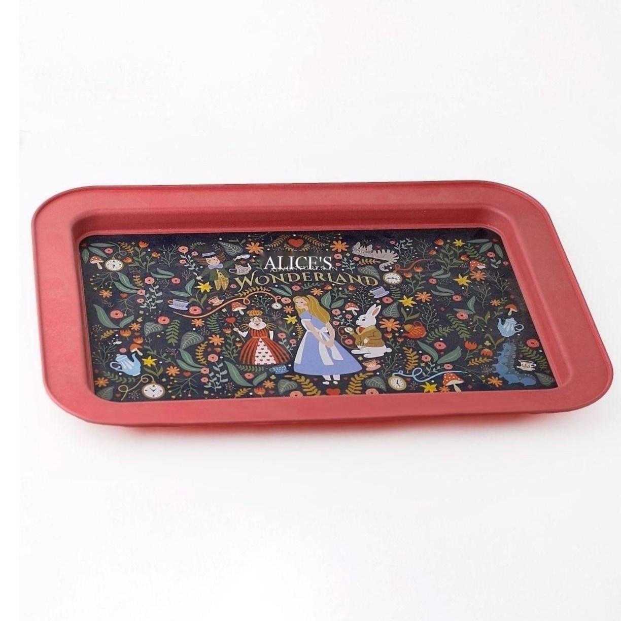 310x430 mm Metal Rectangular Tray Alice in Wonderland