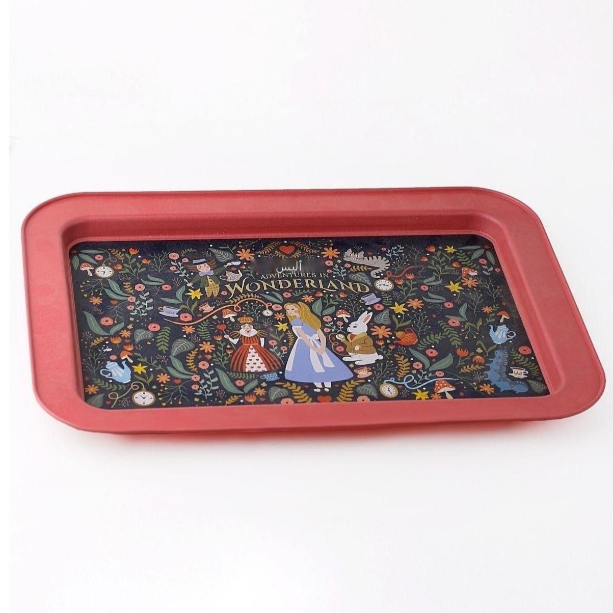 310x430 mm Metal Rectangular Tray Alice in Wonderland