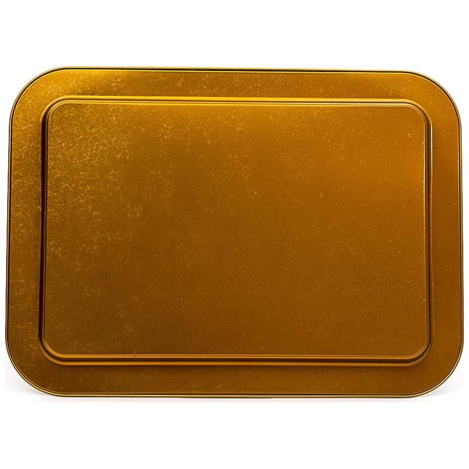 310x430 mm Metal Rectangular Tray Vintage Birdcage Illustration with Colorful Birds