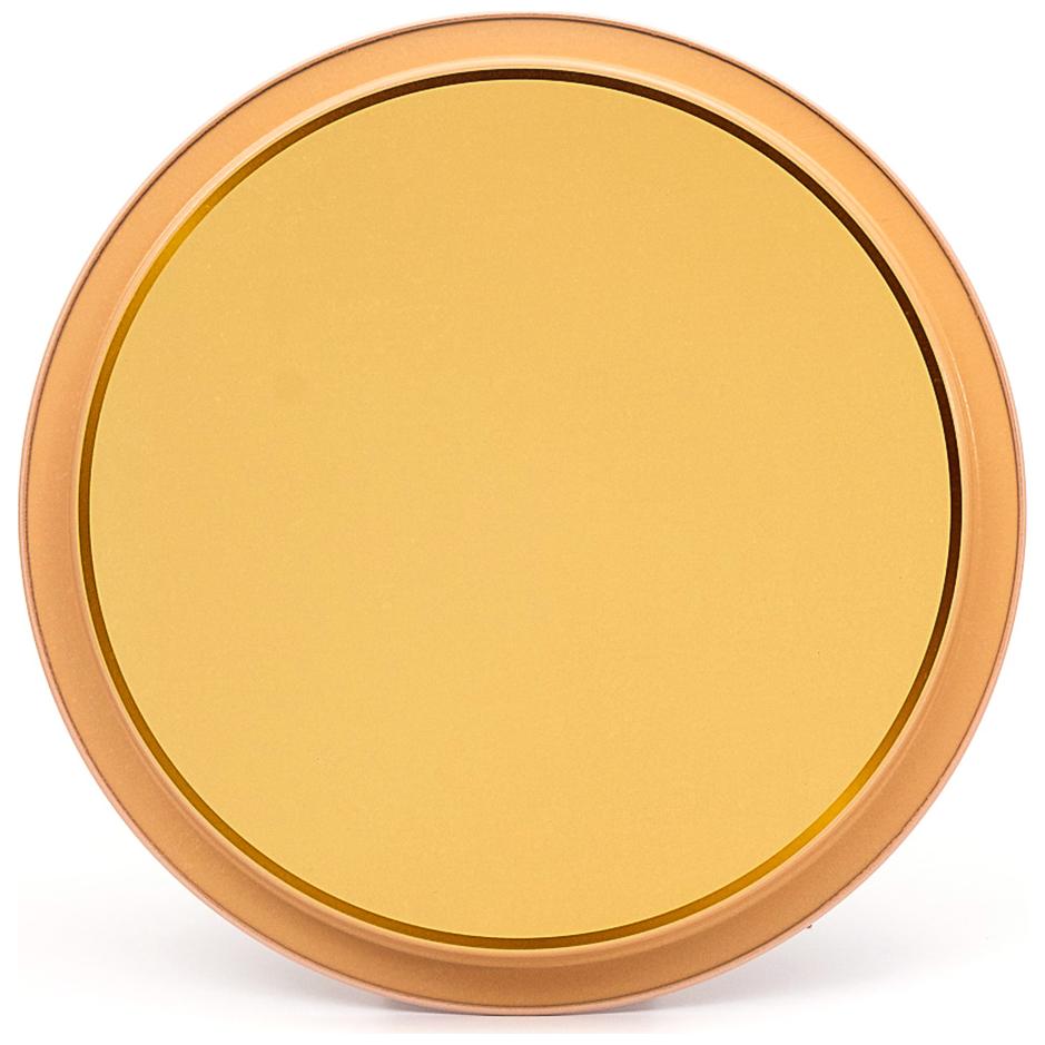 Ø315 mm Round Metal Tray  Floral Design Pastel Pink