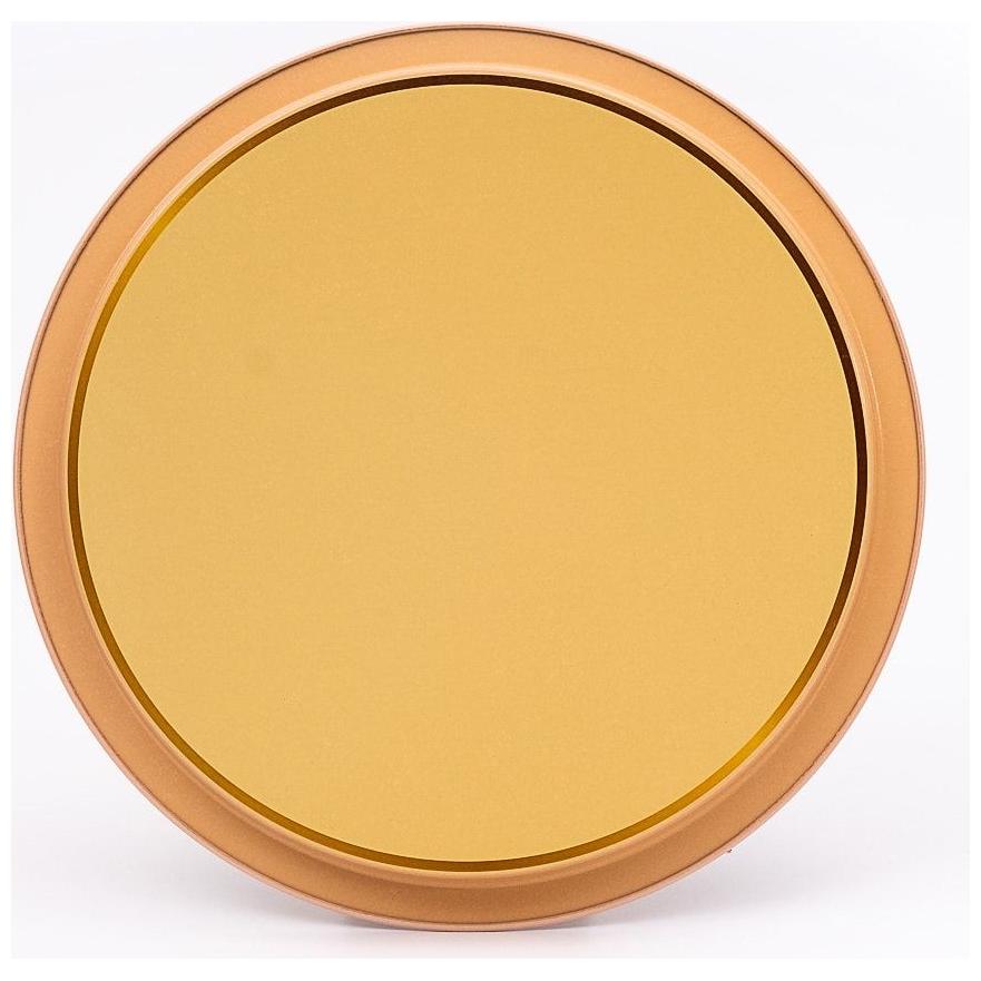 Ø315 mm Round Metal Tray  Floral Design Pastel Pink