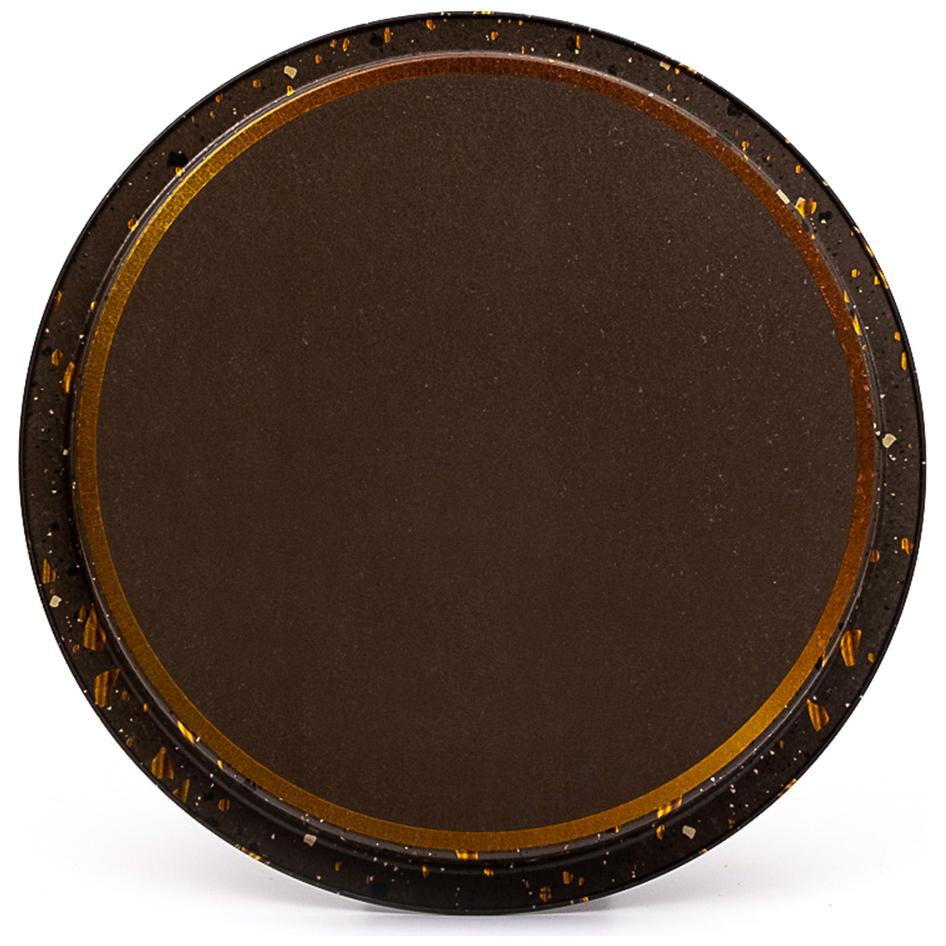 Ø315 mm Round Metal Tray  Terrazzo Brown