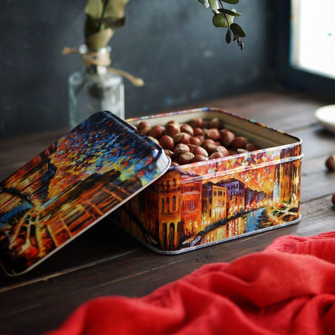 158x158x80 mm Square Metal Storage box 1.9L Afremov River