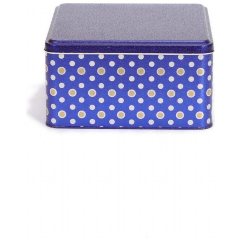 198x198x100 mm Square Metal Storage box 3.7L  Blue