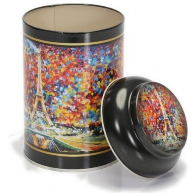 Ø105 x 150 mm  Round Metal Tin – 1.2L with Dome Lid Afremov Paris