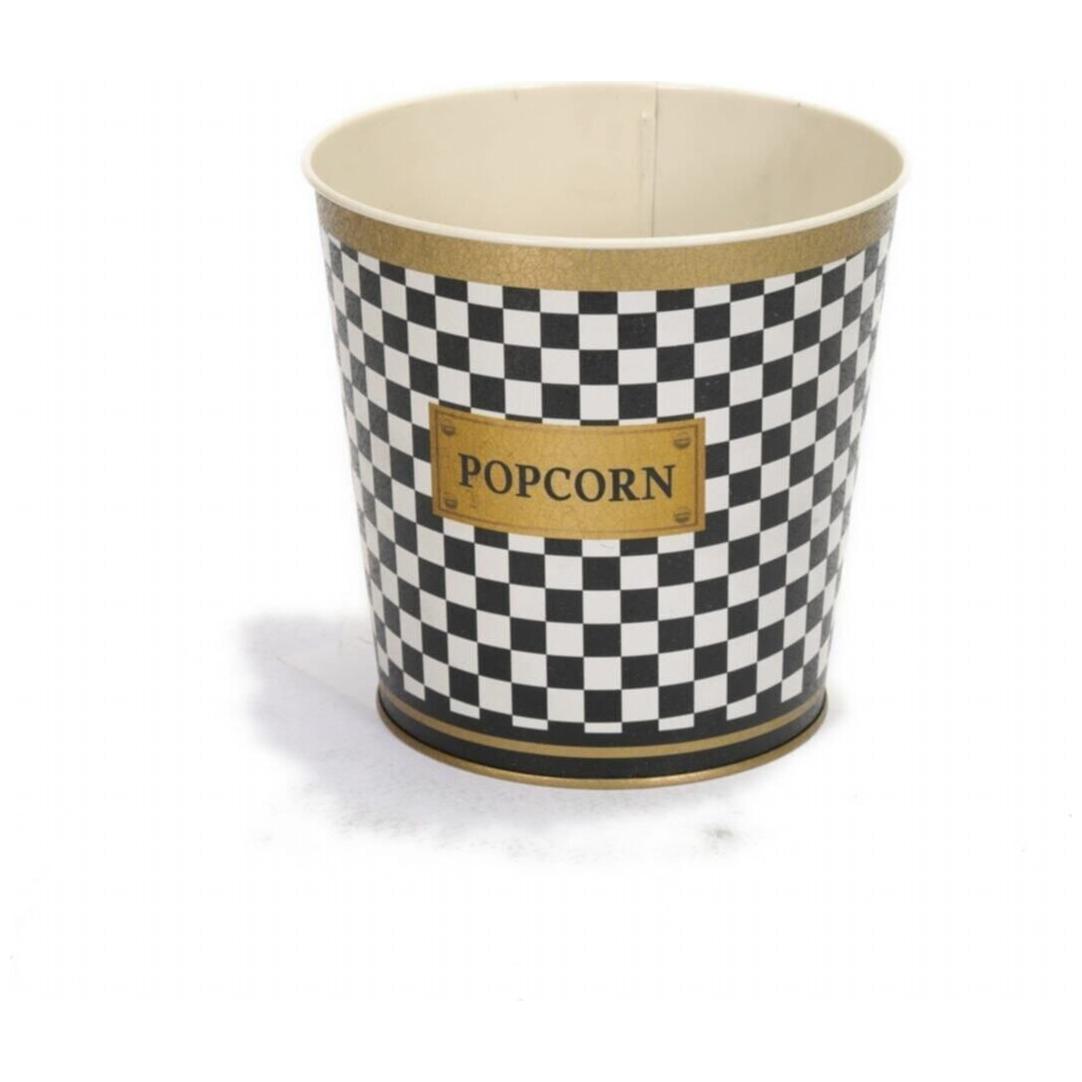 Ø175x170 mm  Metal Popcorn Bucket 2.6L  Checkerboard