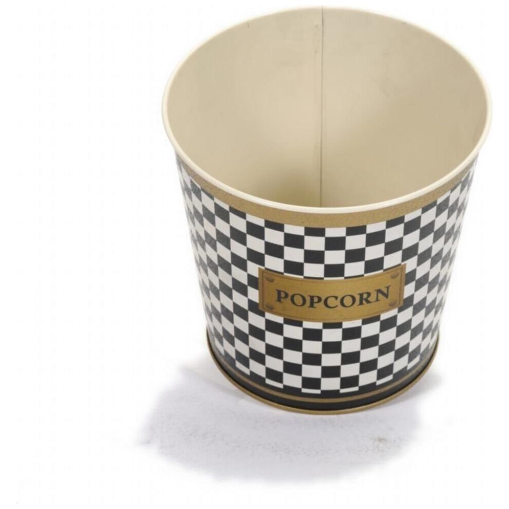 Ø175x170 mm  Metal Popcorn Bucket 2.6L  Checkerboard