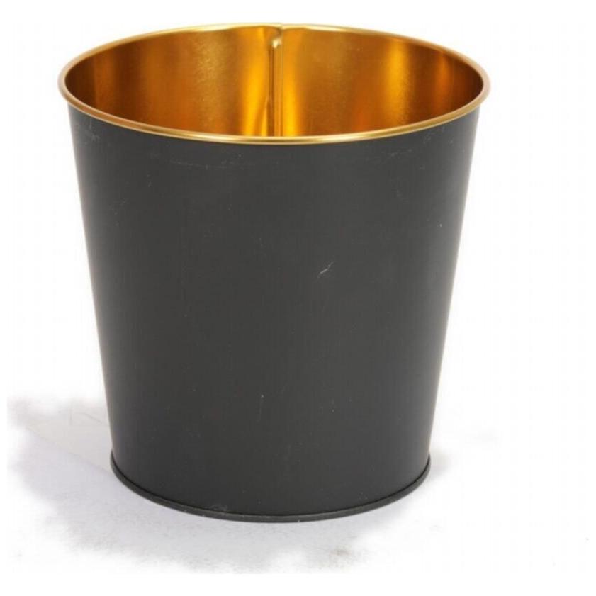 Ø175x170 mm  Metal Popcorn Bucket 2.6L Black
