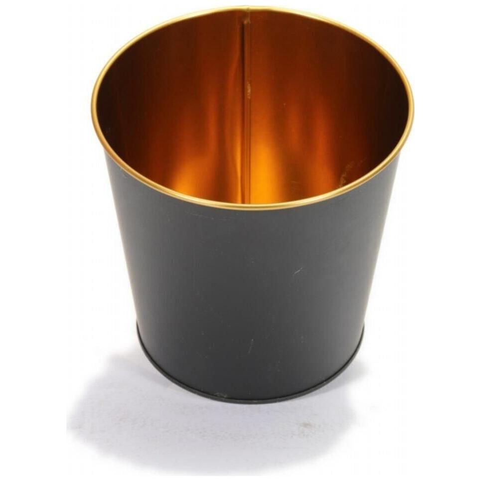Ø175x170 mm  Metal Popcorn Bucket 2.6L Black