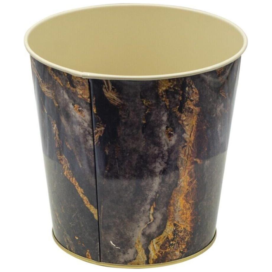 Ø175x170 mm  Metal Popcorn Bucket 2.6L Rock and Gold