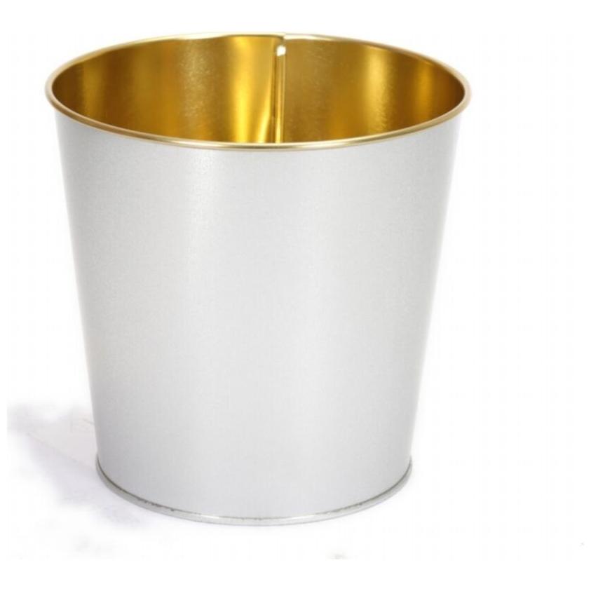 Ø175x170 mm  Metal Popcorn Bucket 2.6L  Grey