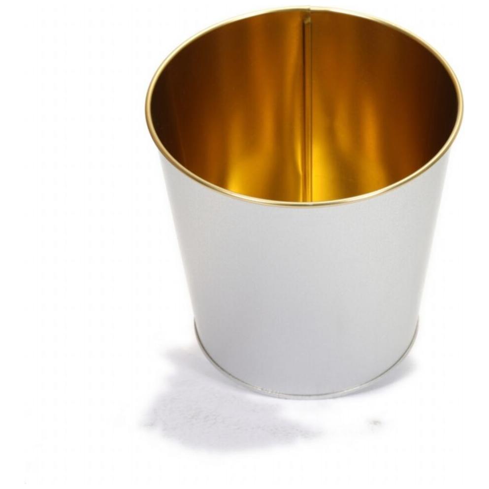 Ø175x170 mm  Metal Popcorn Bucket 2.6L  Grey