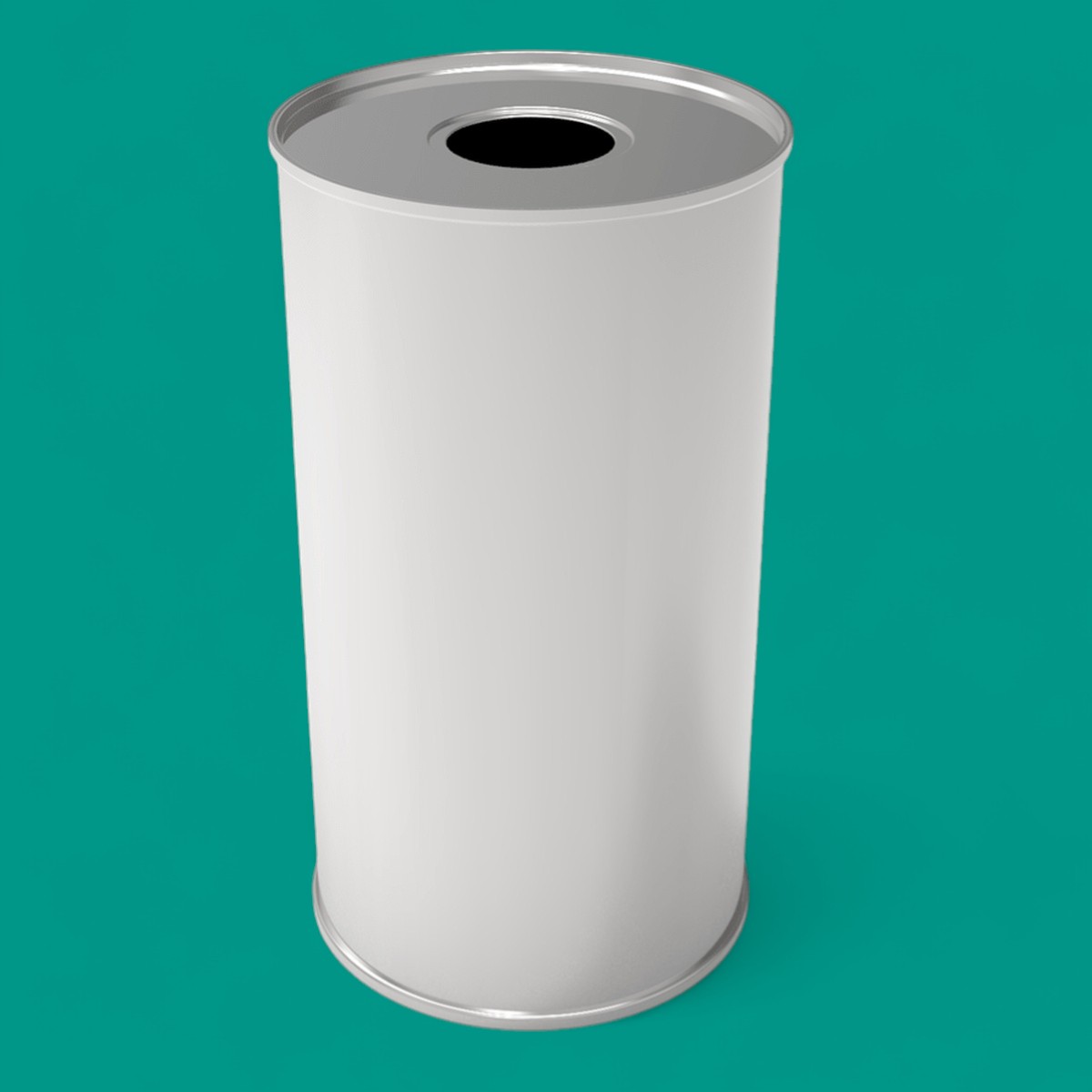 Cylinder Tin Can 1.5 lt Agricultural Metal Container dia 99 x H180 mm 1.50 lt  