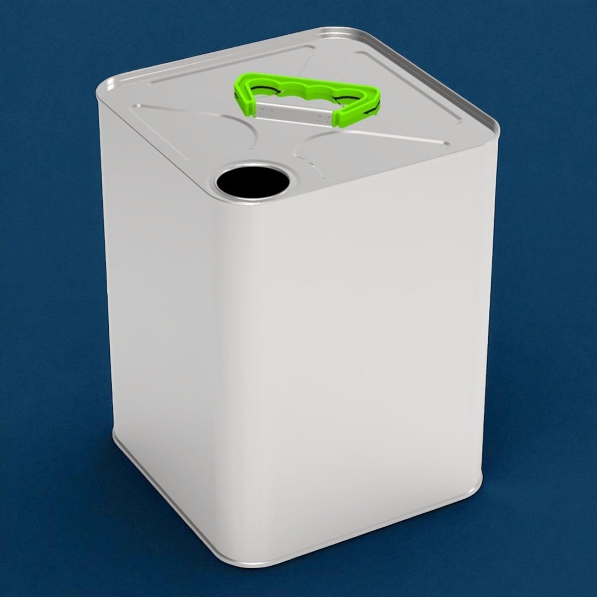 Square Tin Can 10 lt Agricultural Metal Container 198 x 198 x 260 mm 10 lt  