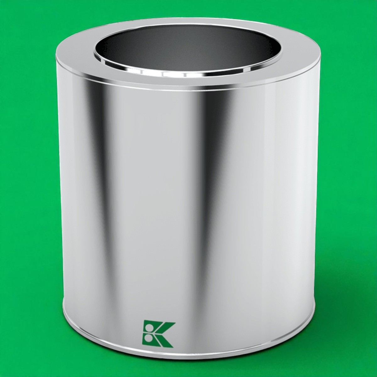 Cylinder Tin Can Yoghurt Metal Container dia 153 x H147 mm 2 lt  