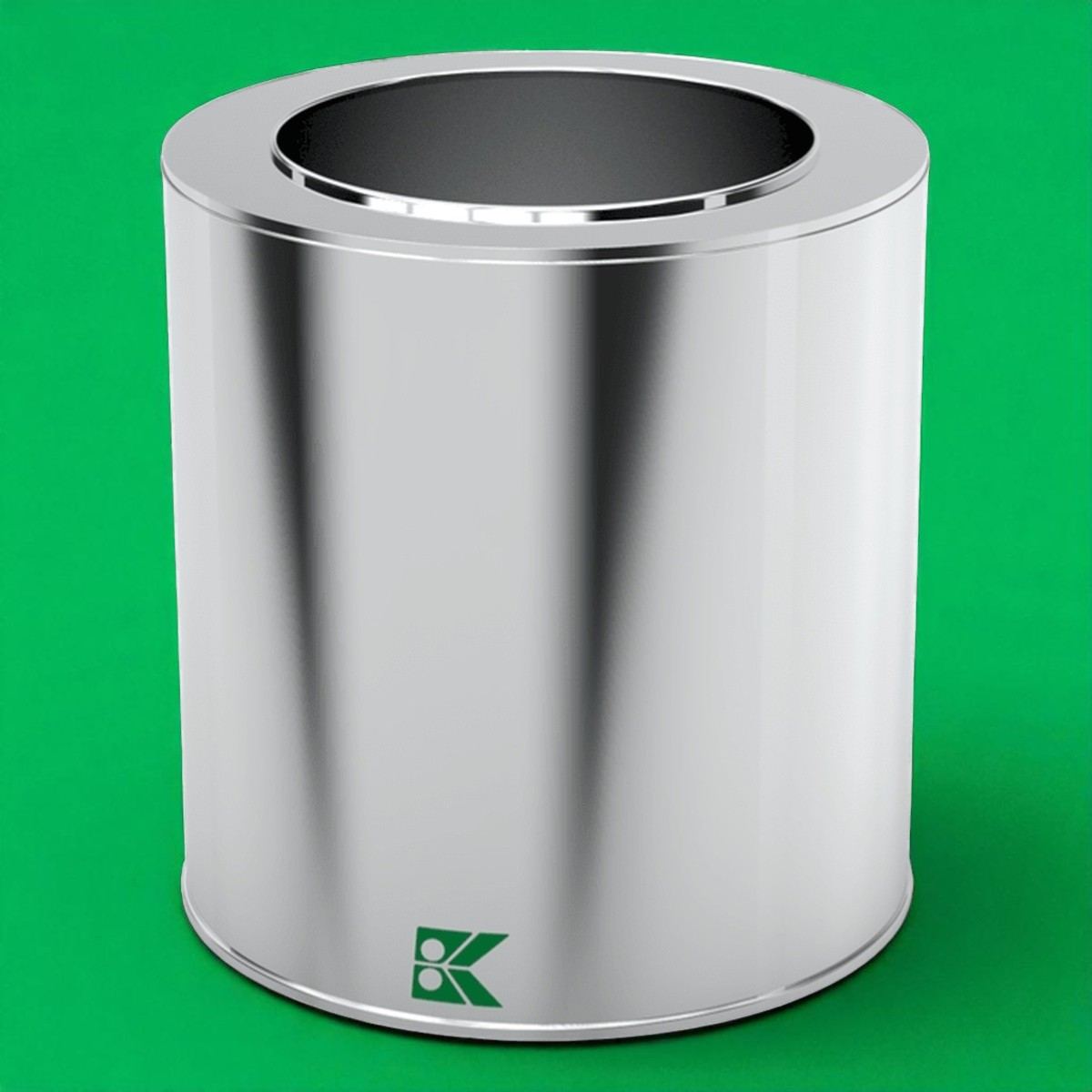 Cylinder Tin Can 3 lt Olive Metal Container dia 153 x H160 mm 3 lt  