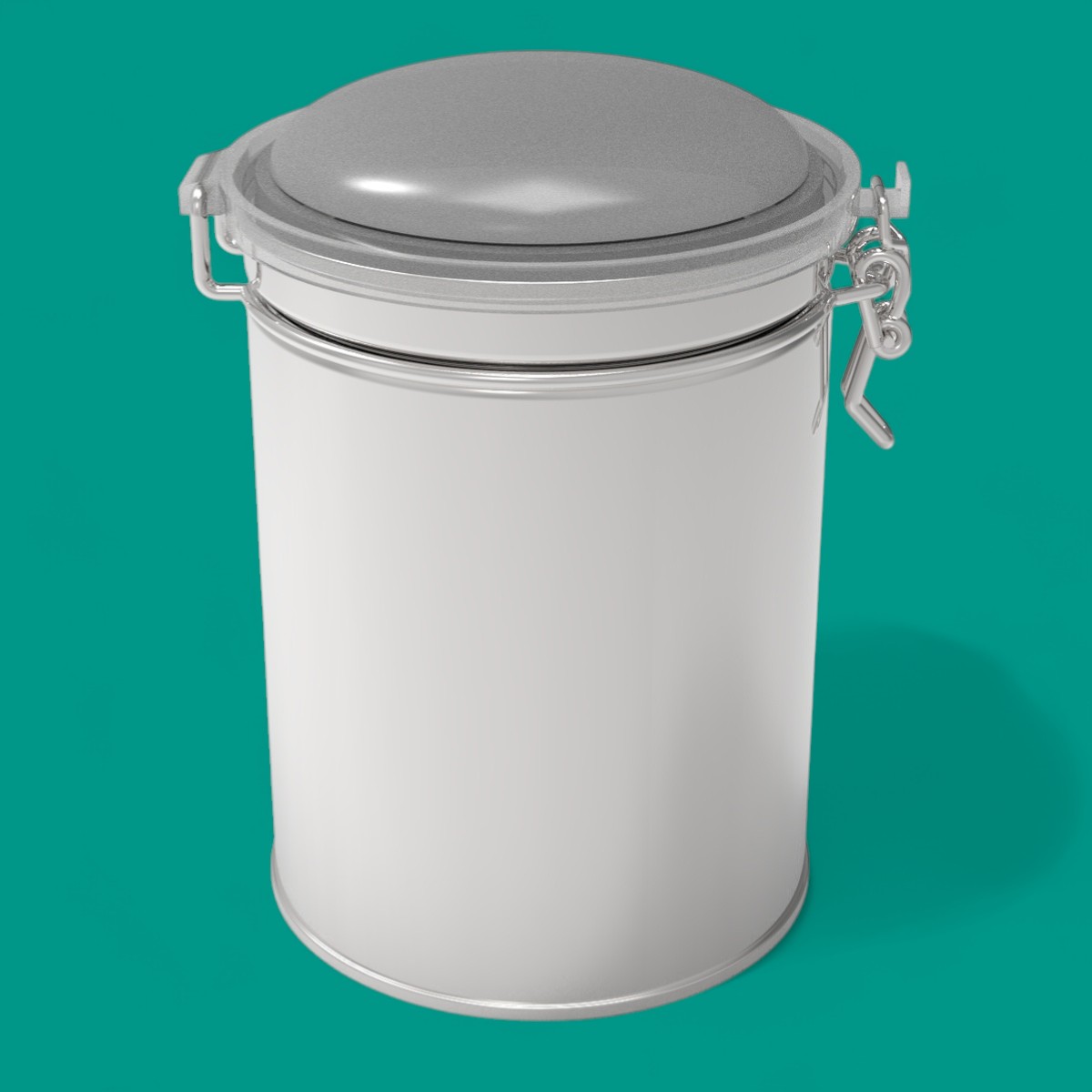 Cylinder Tin Can 1 lt Coffee and Hot Drinks Metal Container dia 105 x H150 mm 1 lt  Wire Clasp and Transparent Lid