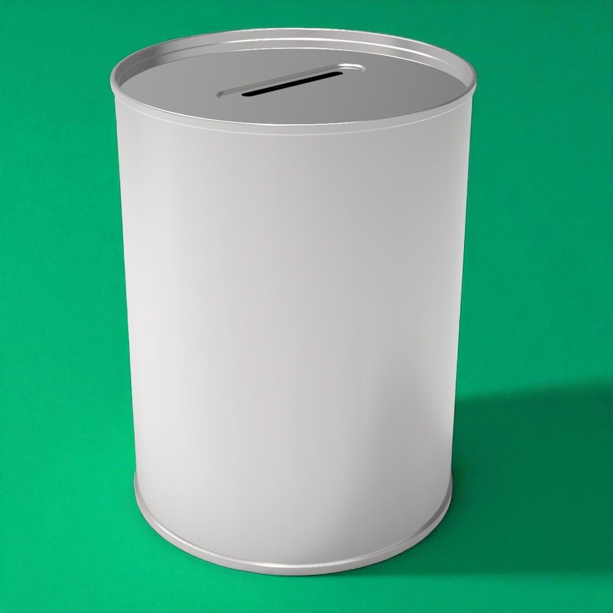 Cylinder Tin Can Piggy  Bank Money Box dia 105 x H143 mm 1 lt  