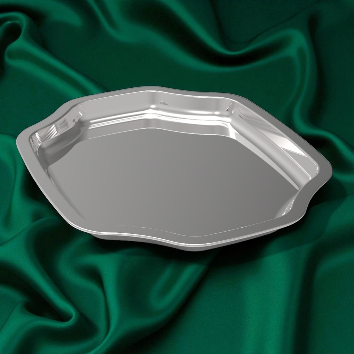 Rectangle Small Promotional Metal Tray 192 x 160 x 10 mm 0.25 lt  