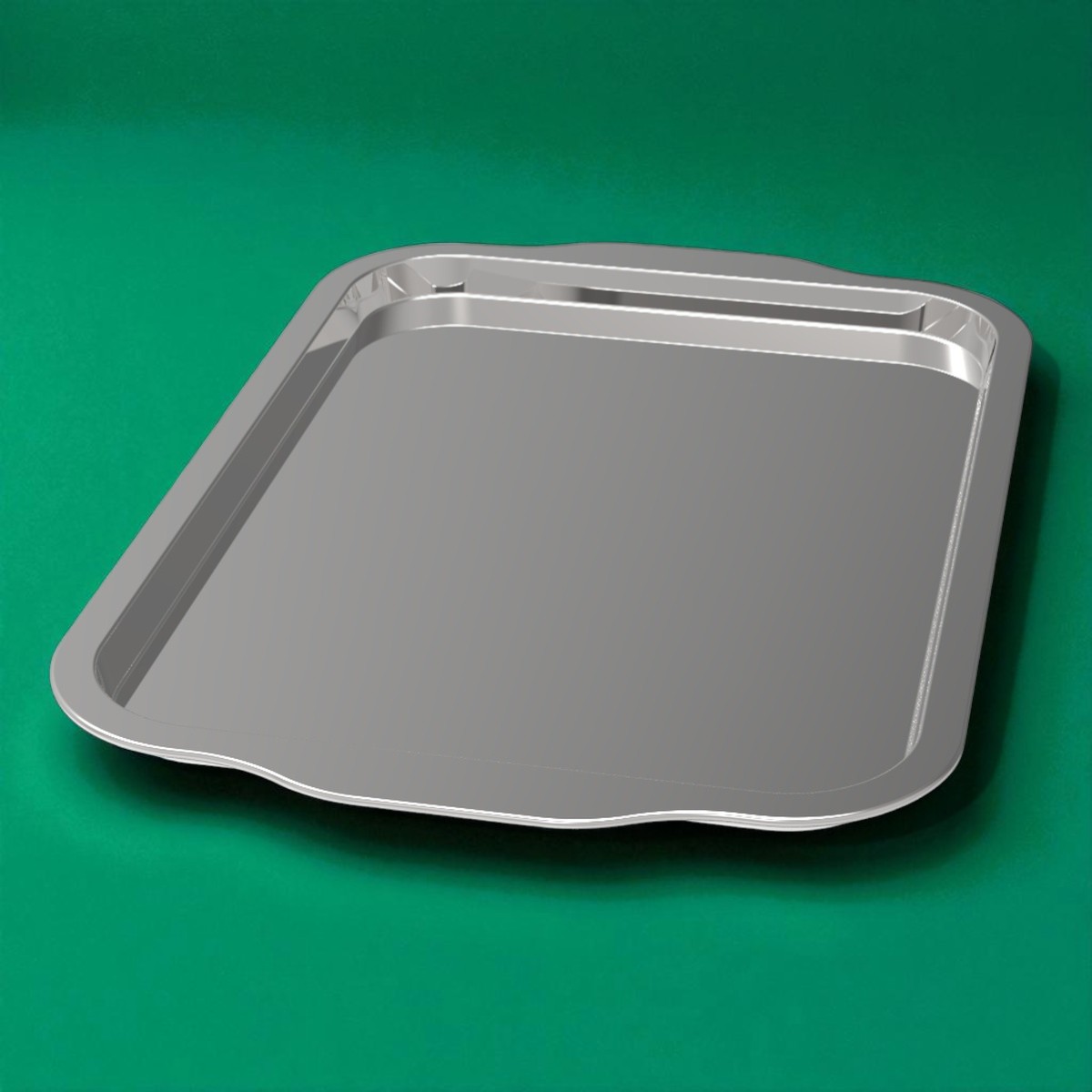Rectangle Small Promotional Metal Tray 250x160x15 mm 0.50 lt  
