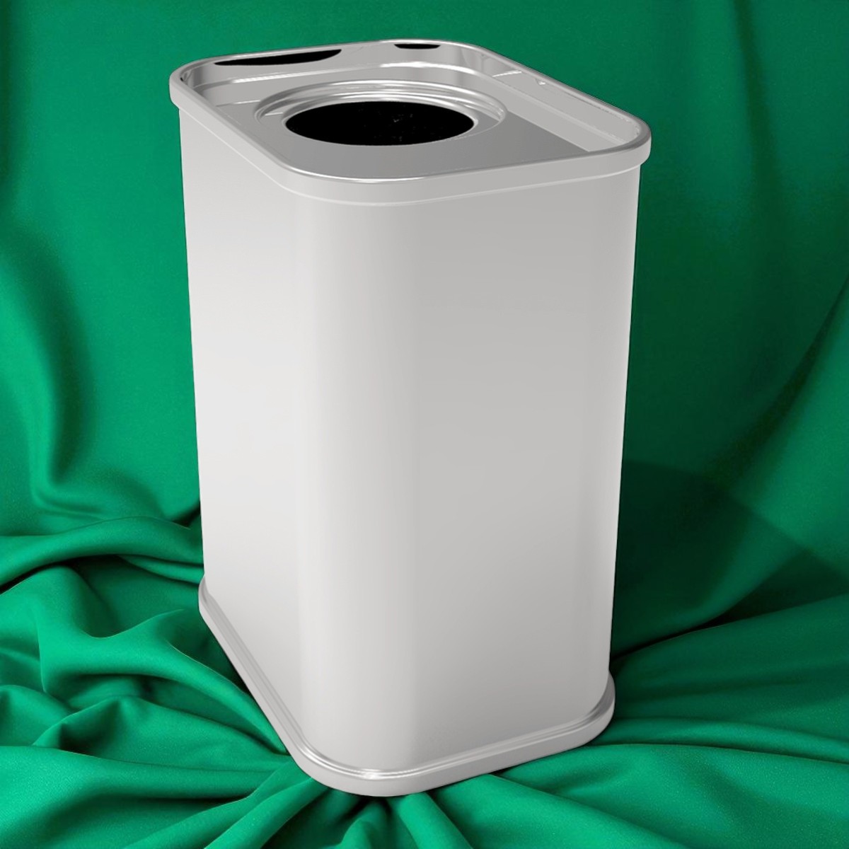 Rectangle Tin Can 250 ml Olive Oil Can dia 43 x 67 mm x H75 mm 0.25 lt  