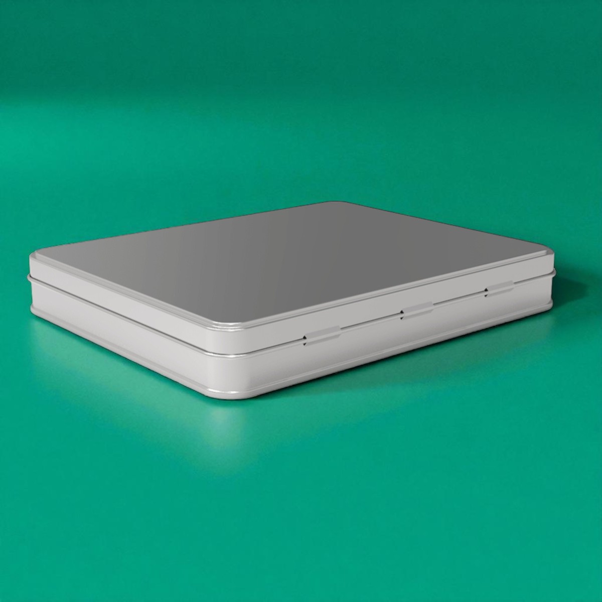 Rectangle Tin Box 1.5 lt Chocolate Tin Box dia 226 x 182 mm x H36 mm 1.50 Lt  Slip Lid