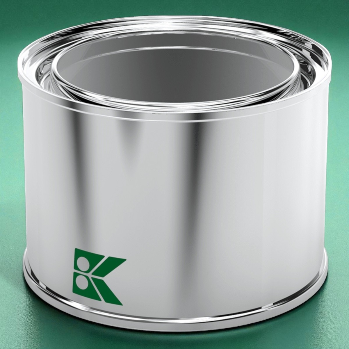 Round Tin Box Paint Metal Container dia 99 x H67 mm 0.5 lt  
