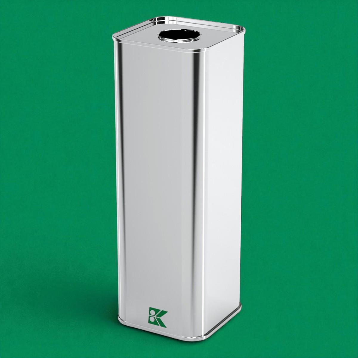 Square Tin Can 1.5 lt Olive Oil Can  87x 87 x H255 mm 1.50 Lt  