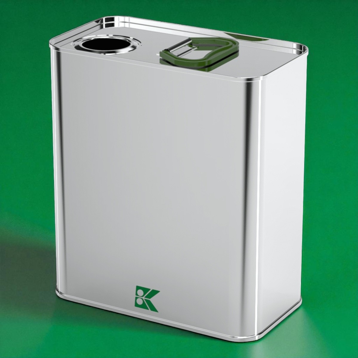 Rectangle Tin Can 2 lt Agricultural Tin Can  88 x 162 mm x H173 mm 2 lt  