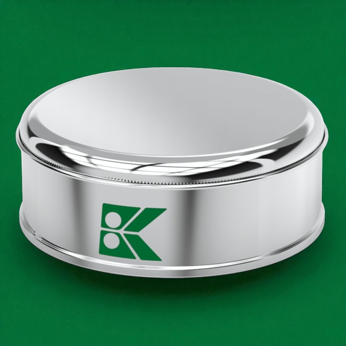 Round Tin Box Halva Metal Container dia 99 x H27 mm 0.2 lt  