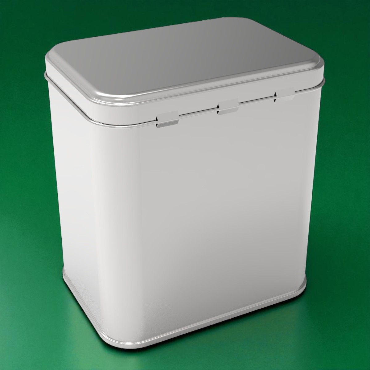 Rectangle Tin Can 2 lt Pet Food Metal Container 80 x 120 mm x H201 mm 2 lt  