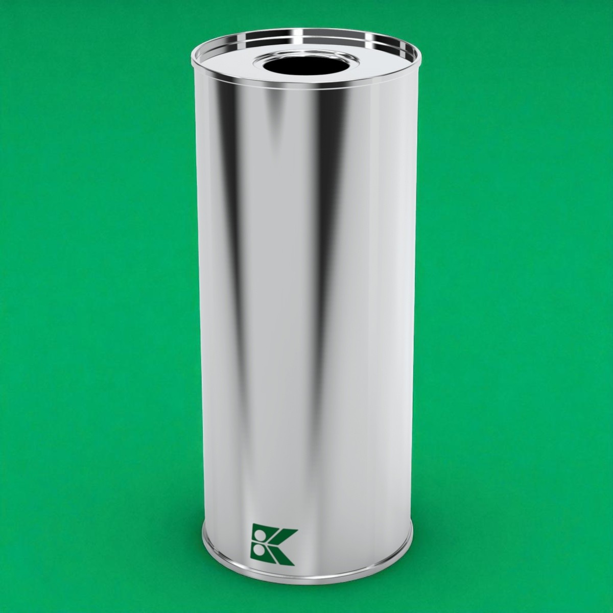 Cylinder Tin Can Olive Oil Metal Container dia 83 x H200 mm 1 lt  