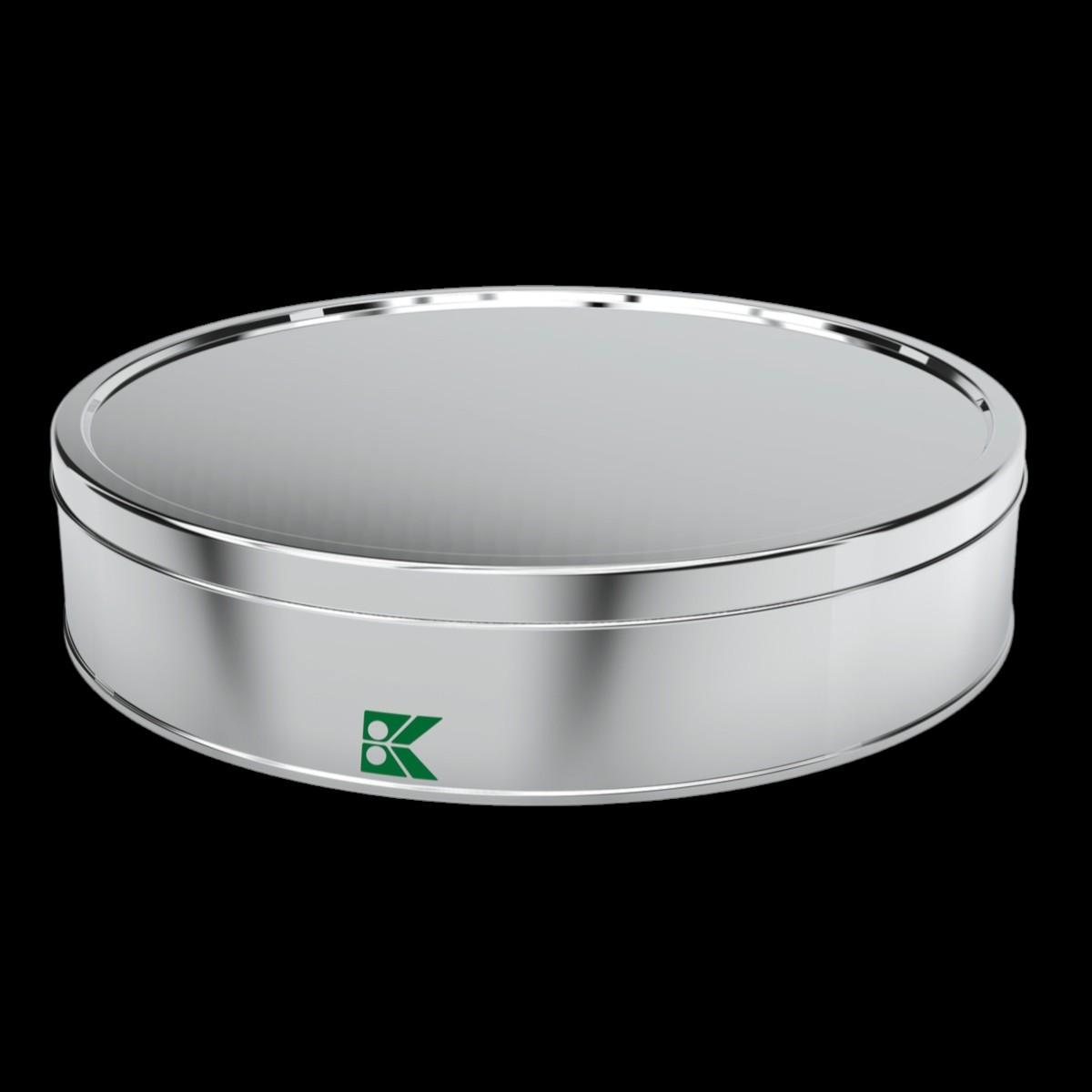 Round Tin Box Cookie Metal Container dia 265 x H48 mm 2.50 lt  Slip Lid