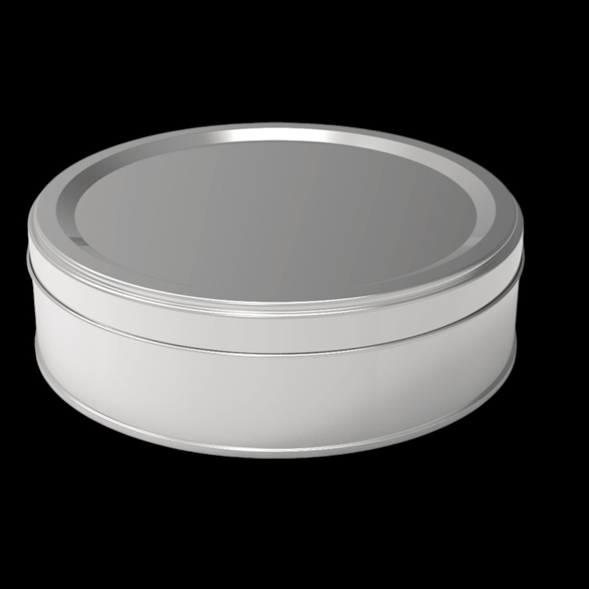 Round Tin Box Cookie Metal Container dia 160 x H36 mm 0.7 lt  Slip Lid