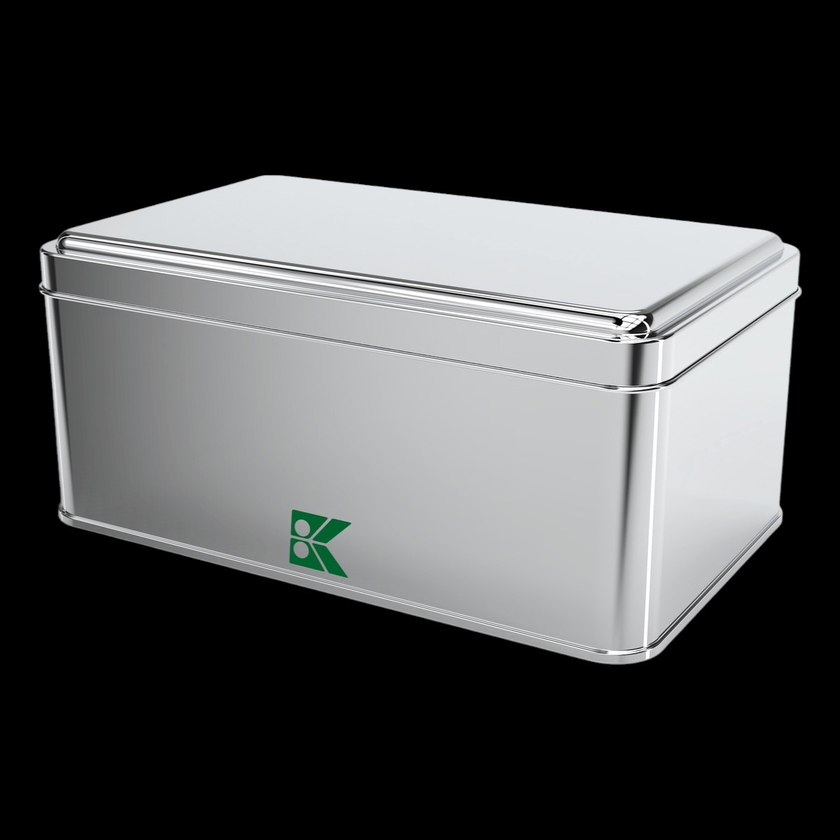 Rectangle Tin Can 1.5 lt Cosmetic Box 114 x 188 x 80 mm 1.50 Lt  