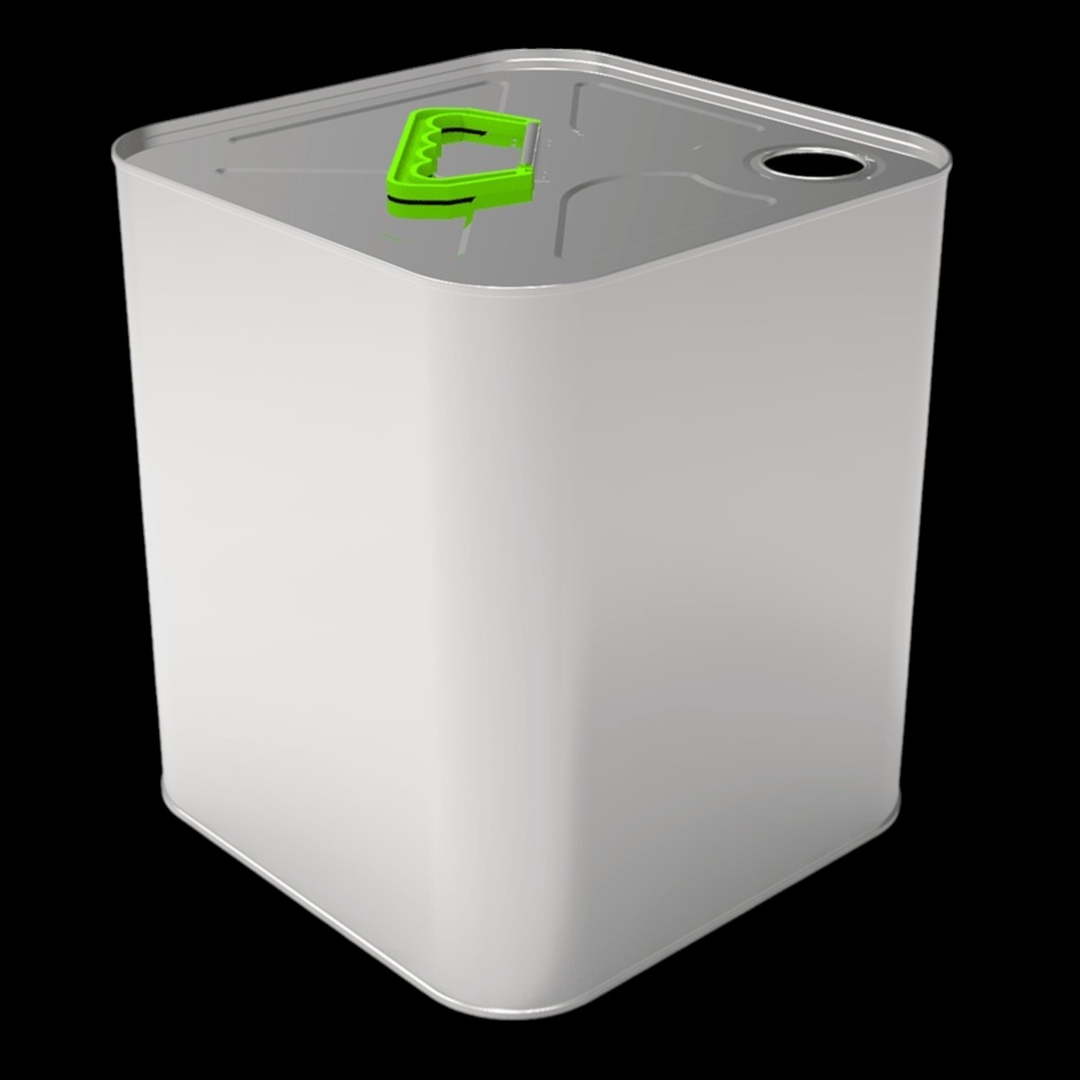 Square Tin Can 11 Liter Oil Can 215x215 x H245 mm 11 lt  