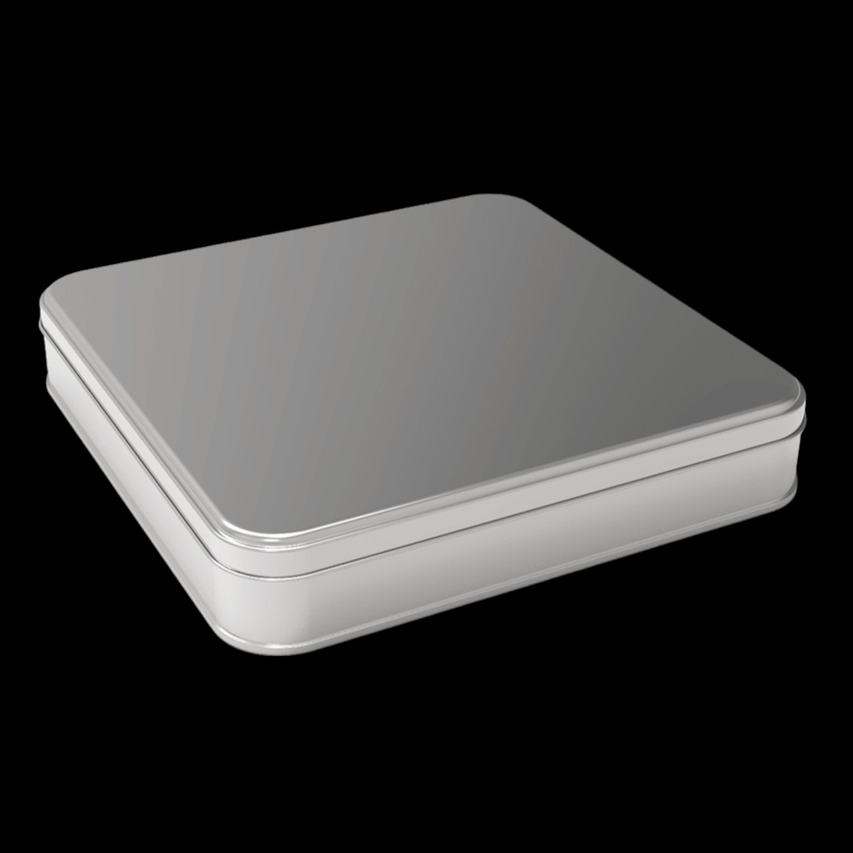 Square Tin Can 2 lt Nuts Regional Flavors Box 215x215x38 mm 2 lt  Slip Lid