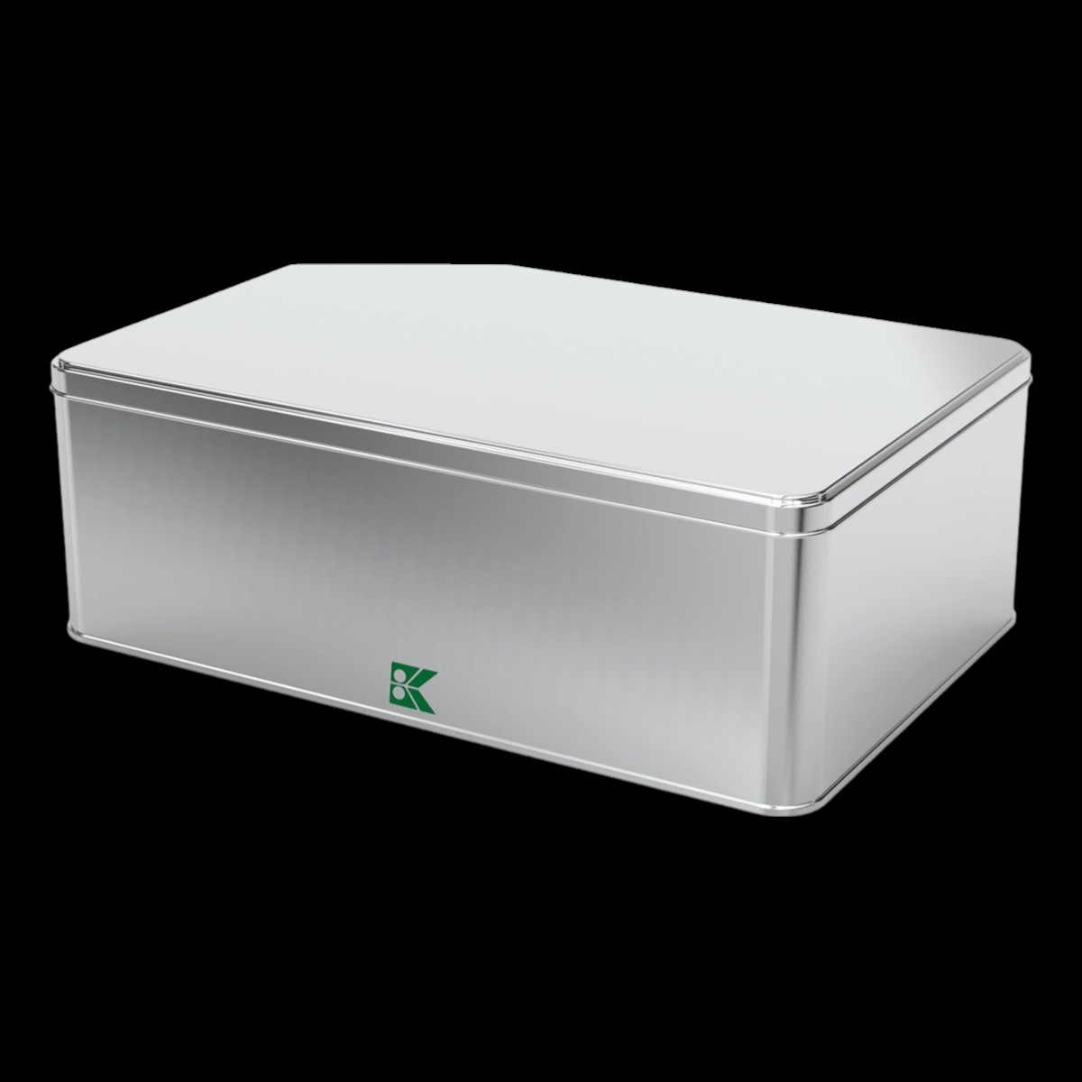 Rectangle Tin Can 6 lt Metal Cookies Box  300 x 200 mm x H100 mm 6 lt  Slip Lid