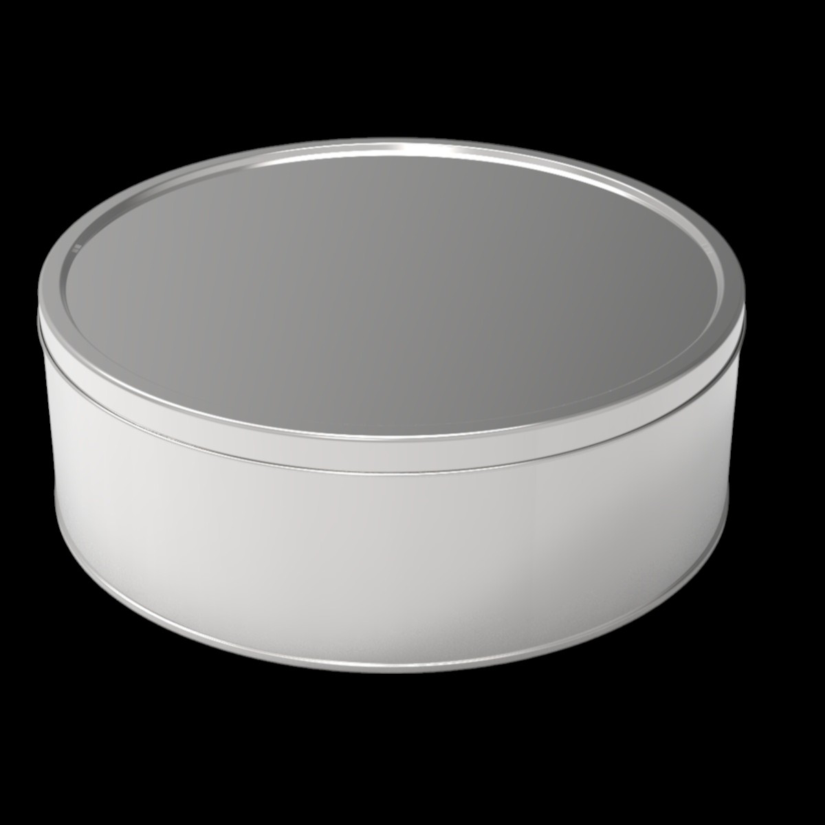 Cylinder Tin Can 3.5 lt Round Candy Box dia 240 x H80 mm 35 lt  Slip Lid