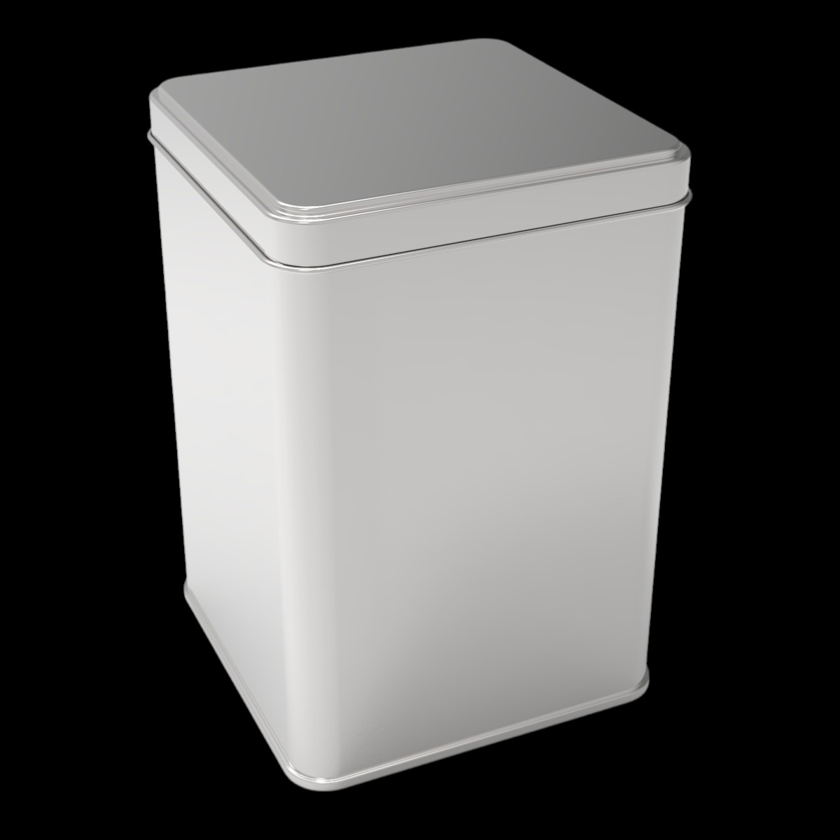 Square Tin Can 1.5 lt Nuts Regional Flavors Box 105 x 105 x 160 mm 1.50 Lt  Slip Lid