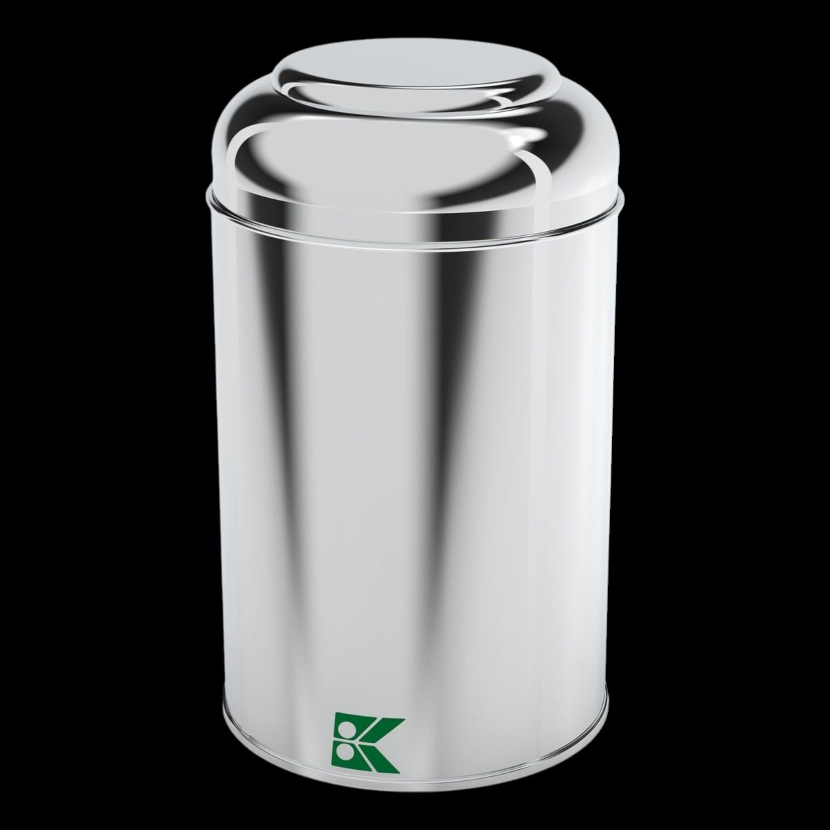Cylinder Tin Can 1 lt Coffee and Hot Beverages Metal Container dia 105 x H150 mm 1 lt  Dome Lid