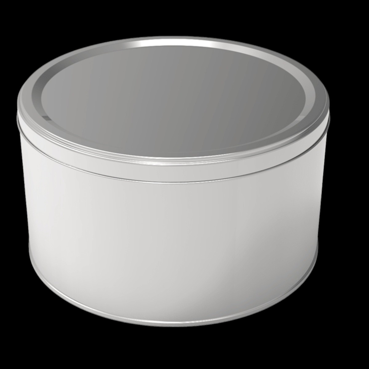 Cylinder Tin Can 4 lt Halva Metal Container dia 215 x H122 mm 4 lt  Slip Lid