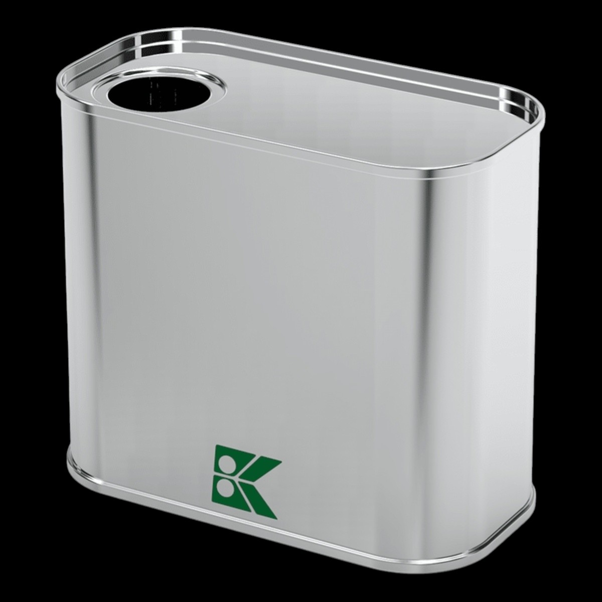 Rectangular Metal tin container 600ml capacity Olive Oil Container 58 x 115x100mm dimensions 0.6 Lt 